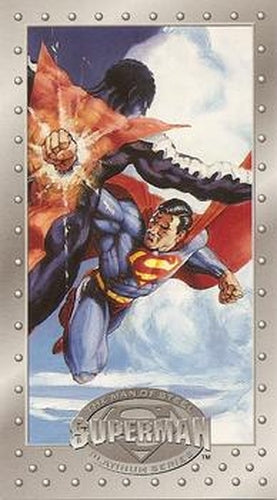#62 Beware the Eradicator! - 1994 SkyBox Superman Man of Steel Platinum Series