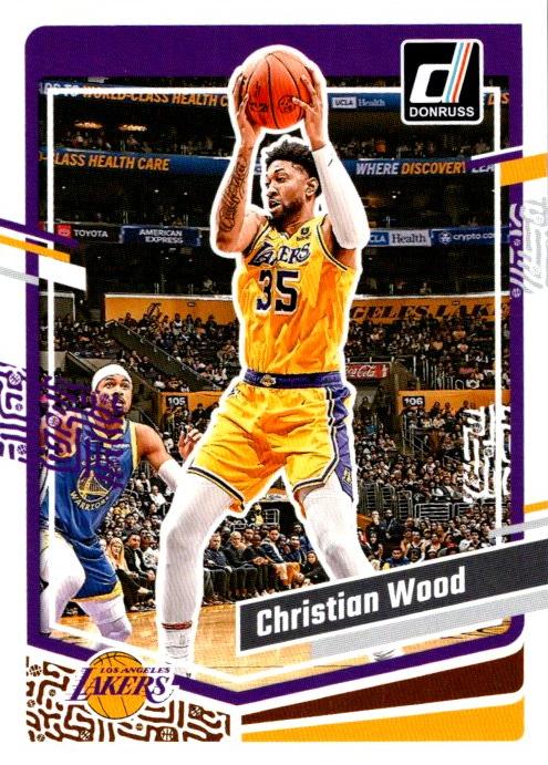 #62 Christian Wood - Los Angeles Lakers - 2023-24 Donruss Basketball