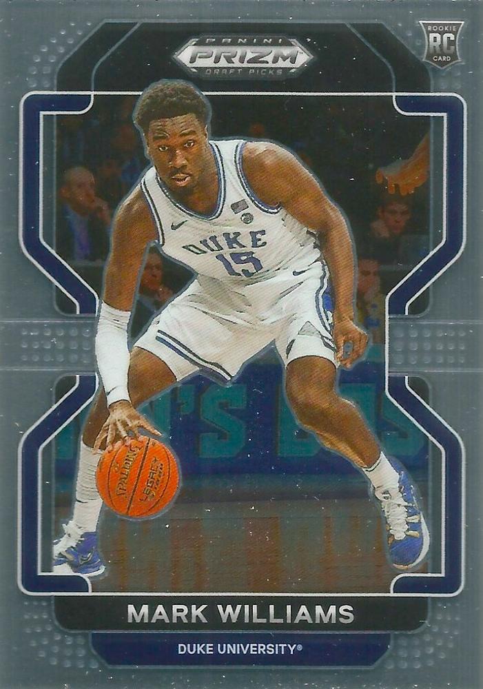 #62 Mark Williams - Duke Blue Devils - 2022 Panini Prizm Draft Picks Basketball