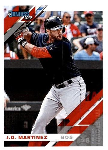 #62b J.D. Martinez - Boston Red Sox - 2019 Donruss Baseball