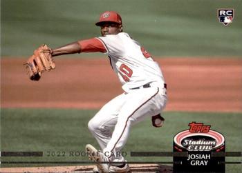 #62b Josiah Gray - Washington Nationals - 2022 Stadium Club Baseball