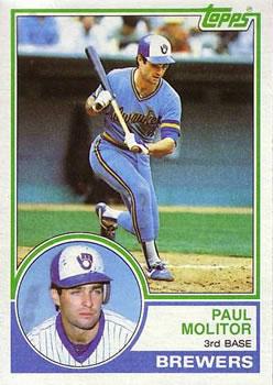 #630 Paul Molitor - Milwaukee Brewers - 1983 Topps Baseball