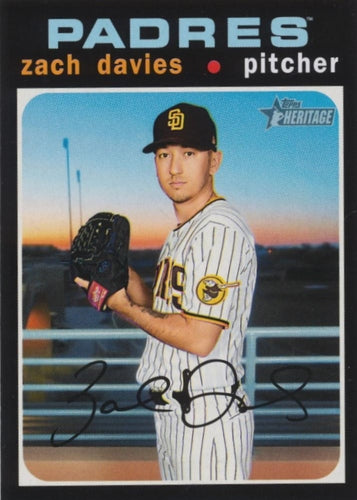 #631 Zach Davies - San Diego Padres - 2020 Topps Heritage Baseball