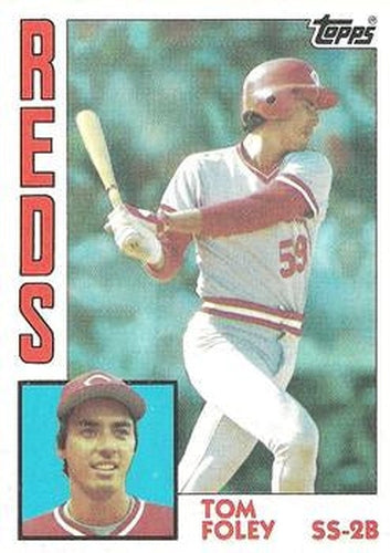 #632 Tom Foley - Cincinnati Reds - 1984 Topps Baseball