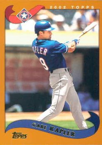 #632 Gabe Kapler - Texas Rangers - 2002 Topps Baseball