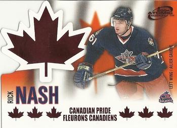 #3 Rick Nash - Columbus Blue Jackets - 2003-04 Pacific Atomic McDonald's - Canadian Pride Hockey