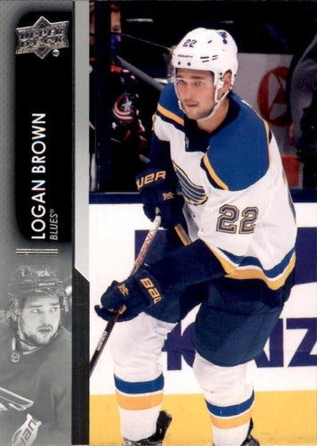 #633 Logan Brown - St. Louis Blues - 2021-22 Upper Deck Hockey