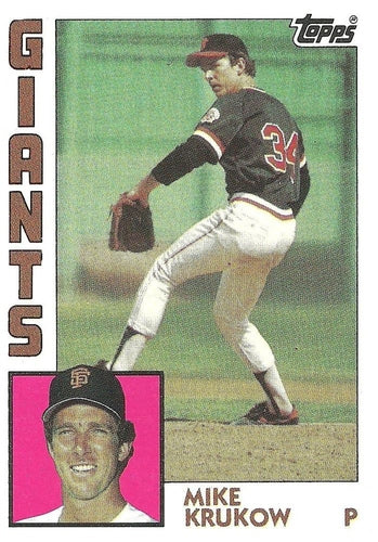 #633 Mike Krukow - San Francisco Giants - 1984 Topps Baseball