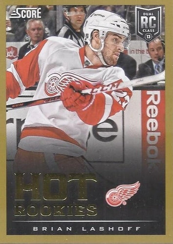 #635 Brian Lashoff - Detroit Red Wings - 2013-14 Score - Gold Hockey