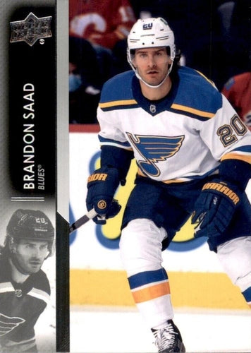 #635 Brandon Saad - St. Louis Blues - 2021-22 Upper Deck Hockey