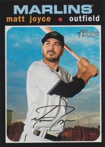 #636 Matt Joyce - Miami Marlins - 2020 Topps Heritage Baseball