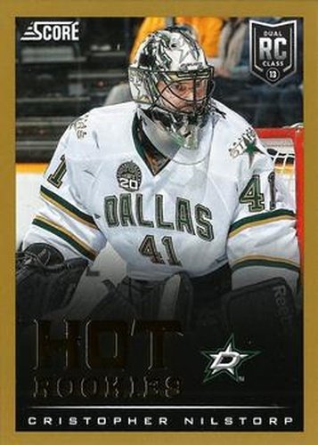 #636 Cristopher Nilstorp - Dallas Stars - 2013-14 Score - Gold Hockey