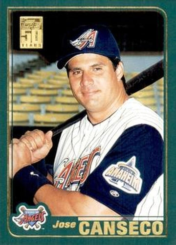 #636 Jose Canseco - Anaheim Angels - 2001 Topps Baseball
