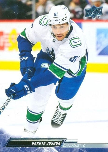 #637 Dakota Joshua - Vancouver Canucks - 2022-23 Upper Deck Hockey