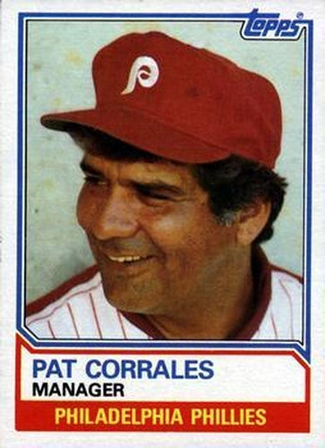 #637 Pat Corrales - Philadelphia Phillies - 1983 Topps Baseball