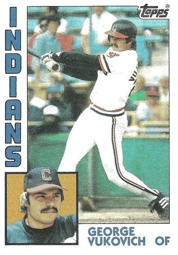 #638 George Vukovich - Cleveland Indians - 1984 Topps Baseball