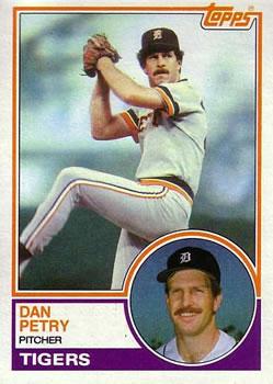 #638 Dan Petry - Detroit Tigers - 1983 Topps Baseball