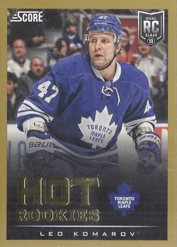 #638 Leo Komarov - Toronto Maple Leafs - 2013-14 Score - Gold Hockey