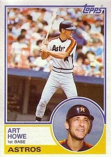 #639 Art Howe - Houston Astros - 1983 Topps Baseball