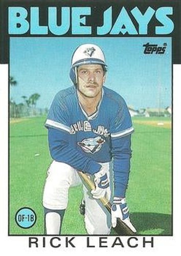 #63T Rick Leach - Toronto Blue Jays - 1986 Topps Traded Baseball