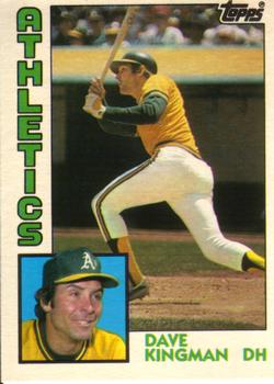#63T Dave Kingman - Oakland Athletics - 1984 Topps Traded Baseball
