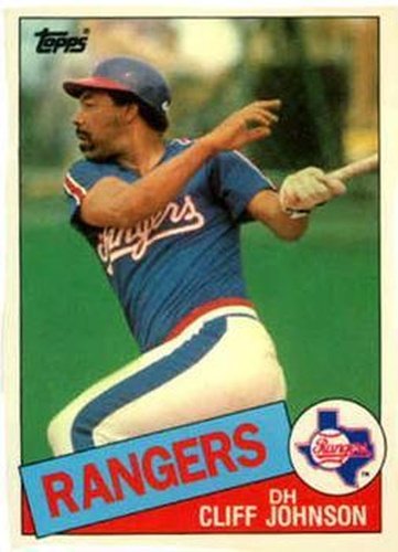 #63T Cliff Johnson - Texas Rangers - 1985 Topps Traded Baseball