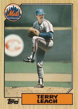 #63T Terry Leach - New York Mets - 1987 Topps Traded Baseball