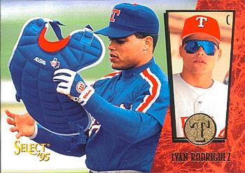 #63 Ivan Rodriguez - Texas Rangers - 1995 Select Baseball