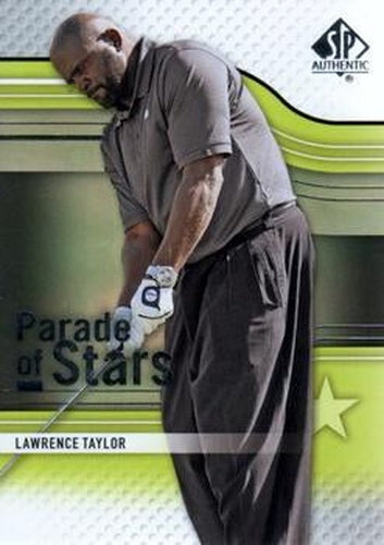 #63 Lawrence Taylor - 2012 SP Authentic Golf