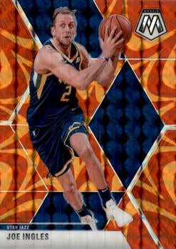 #63 Joe Ingles - Utah Jazz - 2019-20 Panini Mosaic - Reactive Orange Basketball