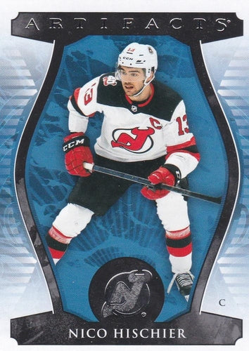 #63 Nico Hischier - New Jersey Devils - 2023-24 Upper Deck Artifacts Hockey