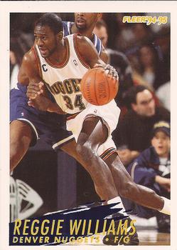 #63 Reggie Williams - Denver Nuggets - 1994-95 Fleer Basketball
