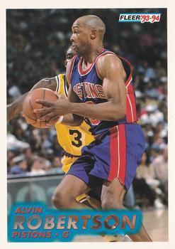 #63 Alvin Robertson - Detroit Pistons - 1993-94 Fleer Basketball
