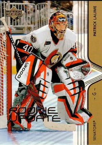 #63 Patrick Lalime - Ottawa Senators - 2003-04 Upper Deck Rookie Update Hockey