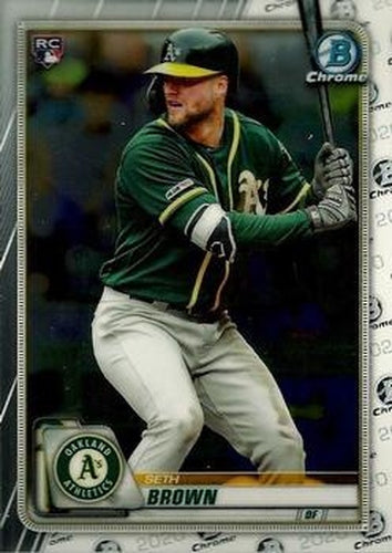 #63 Seth Brown - Oakland Athletics - 2020 Bowman Chrome Baseball