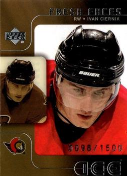 #63 Ivan Ciernik - Ottawa Senators - 2001-02 Upper Deck Ice Hockey