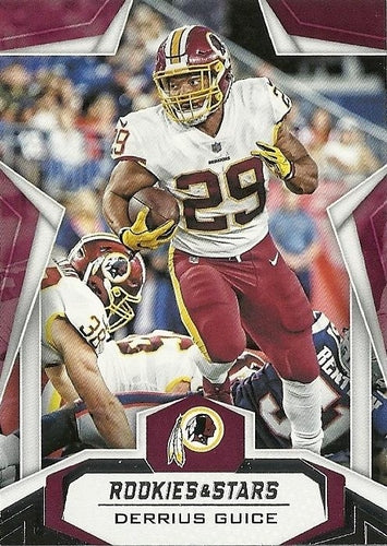 #63 Derrius Guice - Washington Redskins - 2019 Panini Rookies & Stars Football