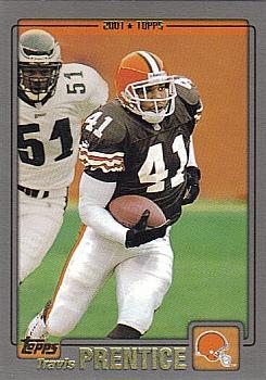 #63 Travis Prentice - Cleveland Browns - 2001 Topps Football