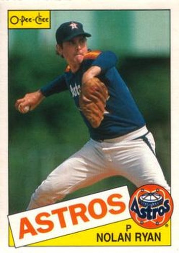 #63 Nolan Ryan - Houston Astros - 1985 O-Pee-Chee Baseball