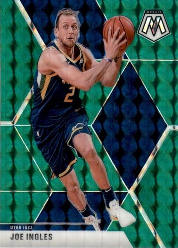 #63 Joe Ingles - Utah Jazz - 2019-20 Panini Mosaic - Green Prizm Basketball