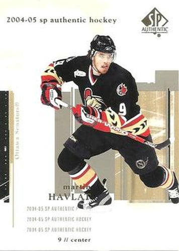 #63 Martin Havlat - Ottawa Senators - 2004-05 SP Authentic Hockey