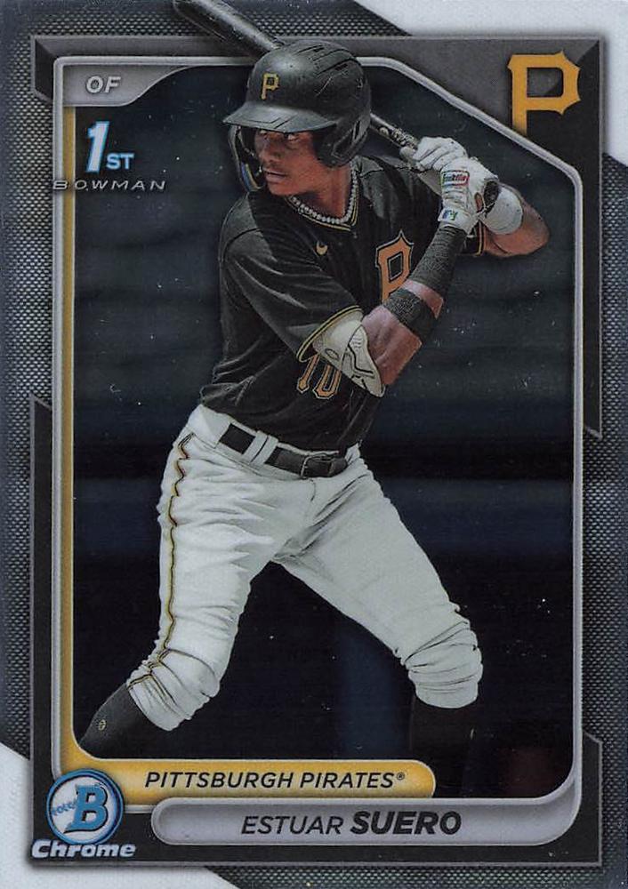 #BCP-63 Estuar Suero - Pittsburgh Pirates - 2024 Bowman - Chrome Prospects Baseball