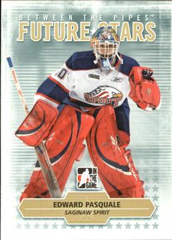 #63 Edward Pasquale - Saginaw Spirit - 2009-10 In The Game Between The Pipes Hockey