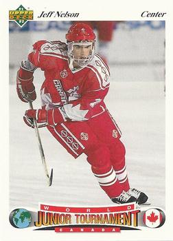 #63 Jeff Nelson - Canada - 1991-92 Upper Deck Czech World Juniors Hockey
