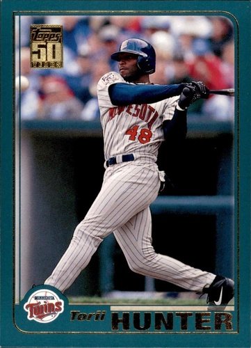 #63 Torii Hunter - Minnesota Twins - 2001 Topps Baseball