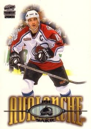 #63 Joe Sakic - Colorado Avalanche - 2000-01 Pacific Paramount Hockey