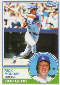 #63 Rick Monday - Los Angeles Dodgers - 1983 Topps Baseball