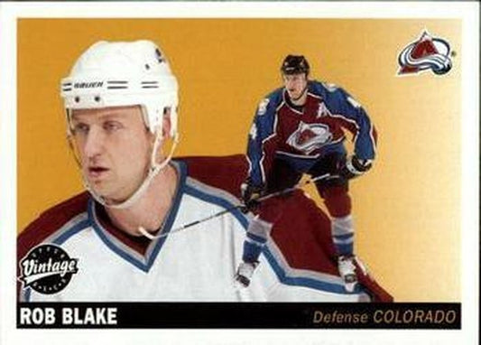 #63 Rob Blake - Colorado Avalanche - 2002-03 Upper Deck Vintage Hockey
