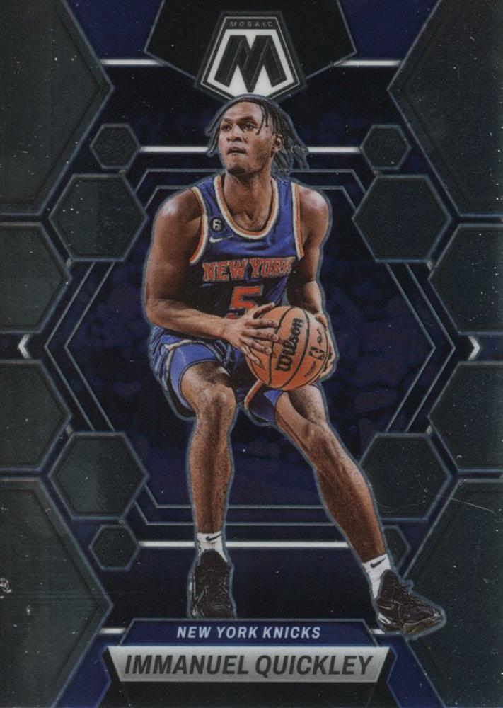 #63 Immanuel Quickley - New York Knicks - 2022-23 Panini Mosaic Basketball