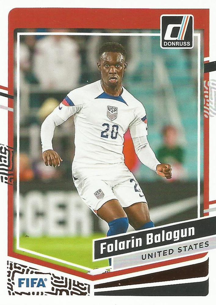 #63 Folarin Balogun - USA - 2023-24 Donruss Soccer